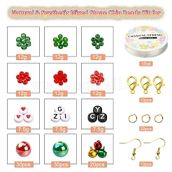 Kit para hacer pulseras y aretes navideños diy&nbsp;DIY-YW0005-85