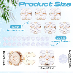 Boutons de manchette en alliage de zinc&nbsp;BUTT-ME0001-36