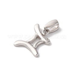 925 pendente in argento sterling con micro pavé di zirconi trasparenti&nbsp;STER-H117-01P-03