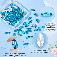 100 Stück Glas-Strass-Cabochons&nbsp;RGLA-FG0001-25B