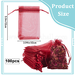 100 stücke große organza beutel tragbare schuhe tasche reise lagerung kordelzug taschen&nbsp;OP-SP0001-03D-04