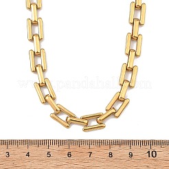 8 mm lange rechteckige Gliederketten aus Edelstahl 304 für Damen und Herren&nbsp;NJEW-JN06084