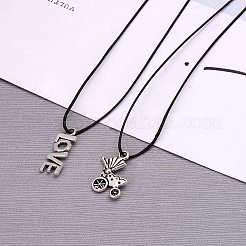 Pendentifs en alliage de style tibétain mixte&nbsp;TIBEP-NB0001-21AS