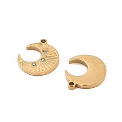 Placcatura ionica (ip) ciondoli in strass in acciaio inossidabile 304&nbsp;STAS-S140-32G