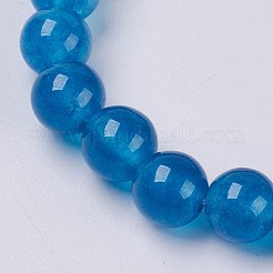 Armband aus natürlichem Jade-Perlen-Stretch&nbsp;BJEW-P213-21-8mm