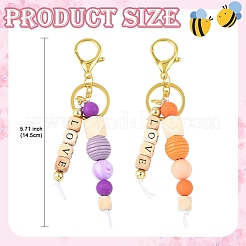 Porte-clés en plastique ABS&nbsp;KEYC-YW00253-01