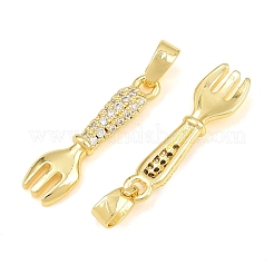 Pendentifs en laiton zircon cubique transparent&nbsp;CU-CBA9AB3-20G