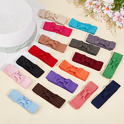 18 fascia elastica per cappello da donna in finta pelle scamosciata con fiocco&nbsp;AJEW-OC0014-22