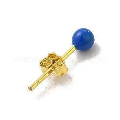 Aretes con bola redonda esmaltada&nbsp;EJEW-C020-01G-01