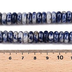 Natürliche blaue Fleck Jaspis Perlen Stränge&nbsp;G-T138-72