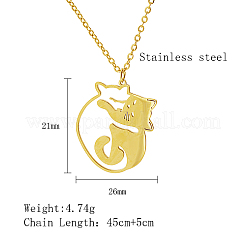 Colliers pendentifs en acier inoxydable 304&nbsp;ZE1785-1