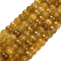 Fili di perle sfaccettate di giada bianca naturale tinta&nbsp;GG-CBAE966-01A-E