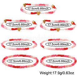6 Stück Stretch-Armband-Set aus Glasperlen in 3 Stilen&nbsp;CC4522-1