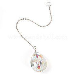 1 atrapasol colgante de vidrio transparente&nbsp;AJEW-TADJ0001-02C