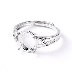 Verstellbare Messingfingerring-Komponenten&nbsp;KK-L193-01P