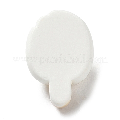 Cabochons décodens en émail résine opaque&nbsp;RESI-M032-01E