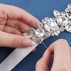 1 Stück Messing-Strass zum Nähen und Dekorieren&nbsp;DIY-FG0002-49