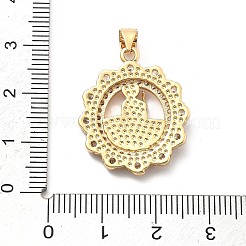 Crémaillère en laiton avec pendentifs en zircone cubique&nbsp;KK-Q017-06A-G