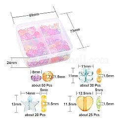 125 Stück 4 transparente Acrylperlen im Stil&nbsp;MACR-YW0001-60