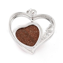 Pendentifs en pierre précieuse naturelle & synthétique&nbsp;G-C236-01-P-RS