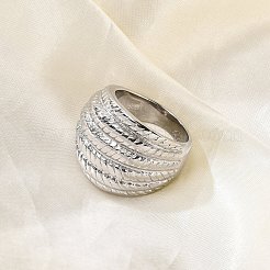 Bague large en acier inoxydable 304 pour unisexe&nbsp;RJEW-Z076-02P-02