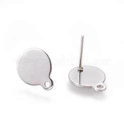 Anlaufgeschützte Ohrstecker-Beschläge aus Edelstahl 304&nbsp;STAS-P221-27P