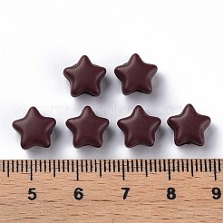 Sprühen gemalte Acrylperlen-Spitzlackiert&nbsp;MACR-S373-45-O02