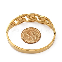 Brazaletes con bisagras de acero inoxidable 304 con revestimiento iónico (IP) para mujer&nbsp;STAS-Z114-06G