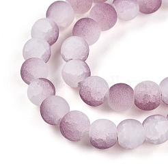 Perle di vetro crackle&nbsp;X1-GLAA-N009-8mm-05