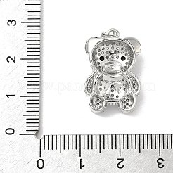 Colgante micropavé cubic zirconia de latón&nbsp;KK-L254-02P