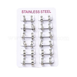 Pendientes de aro de acero inoxidable 304&nbsp;EJEW-L302-02P-03