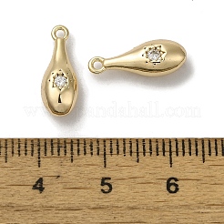 Pendentifs en laiton zircon cubique transparent&nbsp;KK-U013-01G