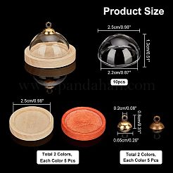 8 couvercle rond en verre&nbsp;AJEW-NB0003-77
