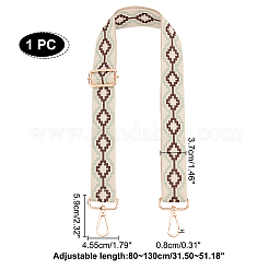 Rautenmuster verstellbarer Taschenriemen aus Baumwolle&nbsp;FIND-WH0092-45