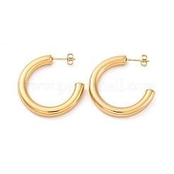 Pendientes de acero inoxidable 304 en forma de C&nbsp;EJEW-A125-17G