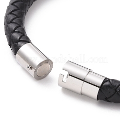 Perlenarmband aus 304er Edelstahl mit Magnetverschlüssen&nbsp;BJEW-P275-14P