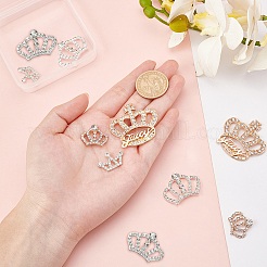 Cabochon di strass in lega stile 10 pz 5&nbsp;ALRI-SC0001-18