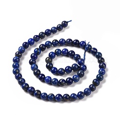 Natürlicher Lapislazuli Perlenstränge&nbsp;G-P348-01-6mm