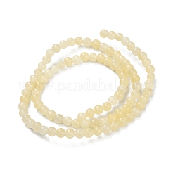 Chapelets de perles en jade topaze naturelle&nbsp;G-P454-01A-01