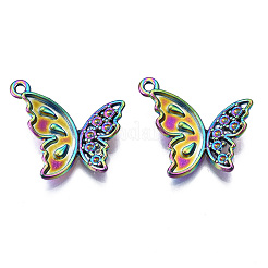 Pendentif en alliage de couleur arc-en-ciel sertis d'émail et de strass&nbsp;PALLOY-N163-138-NR