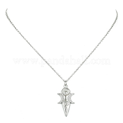 Collana con ciondolo in acciaio inossidabile 304 anti-ossidazione per donna&nbsp;NJEW-JN04387