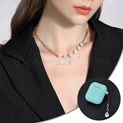 16 Satz 8 Stile ABS-Kunststoff-Imitationsperlenanhänger&nbsp;PALLOY-GA0004-13