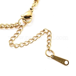 Collane con ciondolo in acciaio inossidabile 304&nbsp;NJEW-P306-05G