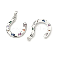 Ottone micro spianare pendenti zirconi&nbsp;KK-H254-08P