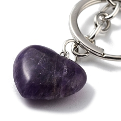 Portachiavi in ametista naturale&nbsp;KEYC-M022-04C