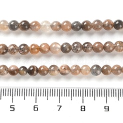 Natürliche schwarze Sonnensteinperlenstränge&nbsp;G-U009-A01-01