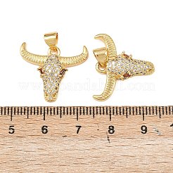Ottone micro spianare pendenti zirconi&nbsp;KK-F919-39B-G