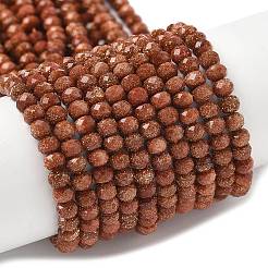 Synthetischen Aventurin Perlen Stränge&nbsp;G-R013-B01-4x3mm