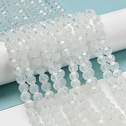 Supports de perles de verre imitation jade&nbsp;EGLA-A035-J6mm-D06