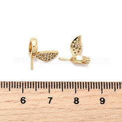 Micro ottone spianare zirconi barre ciondolo&nbsp;KK-Z131-03G
